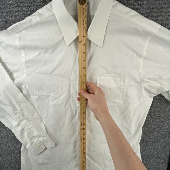 Brooks Brothers Non Iron Button Up Shirt Long Sleeve Men Classic White 16.5 34 * - Picture 3 of 16